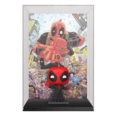 FUNKO Figurine  Pop Comic Cover Marvel Deadpool in Black Suit
