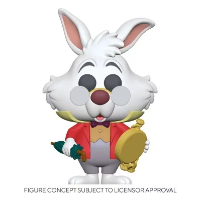 FUNKO Figurine  Pop Disney Alice 70th White Rabbit with Watch 