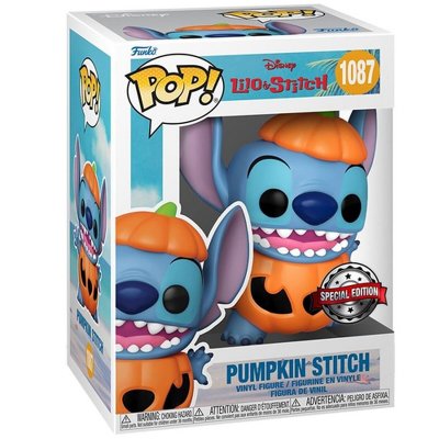 FUNKO Figurine  Pop Disney Lilo et Stitch Pumpkin Stitch avant-premi&egrave;re Fnac