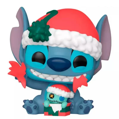 FUNKO Figurine  POP Disney Lilo & Stitch - Stitch Unwrapping Gift