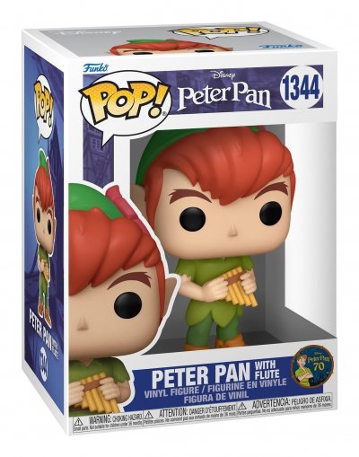 FUNKO Figurine  Pop Disney Peter Pan 70th Peter with flute
