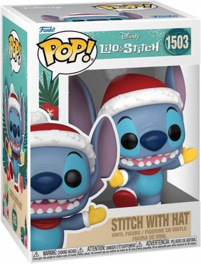 FUNKO Figurine  Pop Disney Stitch Holiday Stitch with Hat 