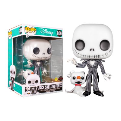POP Figurine Funko ! Disney: TNBC- 10"" Jack w/Zero (GW)