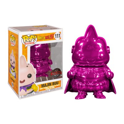  Figurine Funko Pop - Dragon Ball N&deg;111 - Majin Buu - Chrom&eacute; Rose (45026)