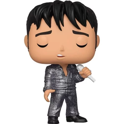 FUNKO Figurine  Pop - Elvis Presley N&deg;188 - Elvis Presley '68 Comeback Sp&eacute;ciale Diamant (36650)