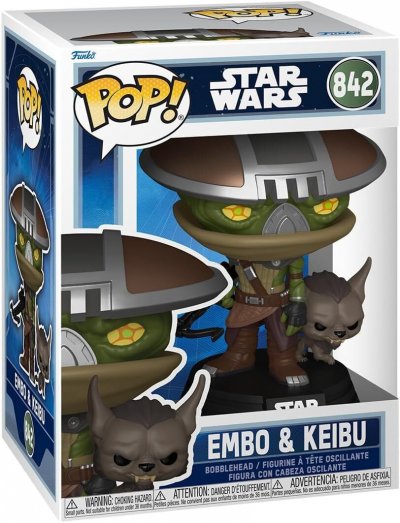FUNKO FOB Figurine Funko Pop! Et Buddy N&deg;842  Mandalorian & Grogu  Embo & Keibu