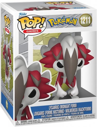 FUNKO Figurine  Pop Games Pok&eacute;mon Lougaroc Forme Nocturne
