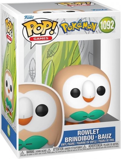 FUNKO Figurine  Pop Games Pok&eacute;mon Rowlet 