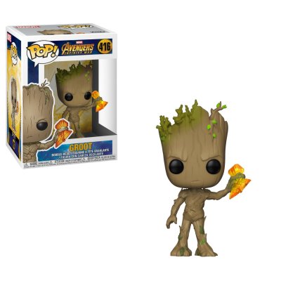 FUNKO Figurine  Pop Infinity War Saison 2 Groot With Stormbreaker