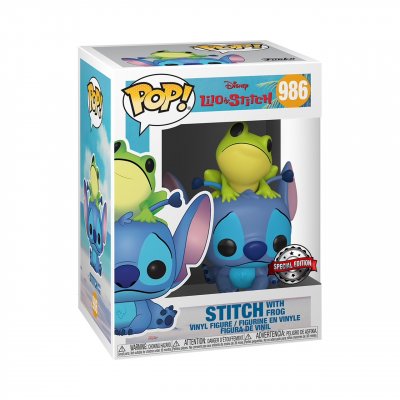 FUNKO Figurine  Pop - Lilo Et Stitch [Disney] N&deg;986 - Stitch Avec Grenouille (51795)