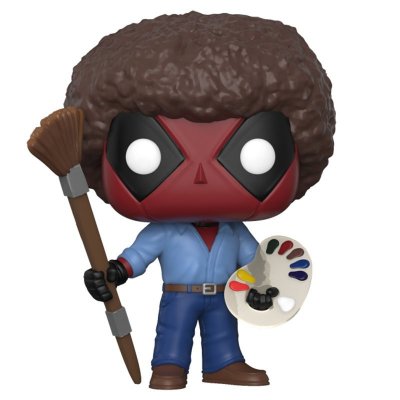 FUNKO Figurine  Pop! Marvel - Deadpool Playtime: Deadpool Bob Ross