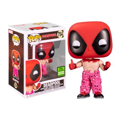 FUNKO Figurine  pop marvel deadpool with teddy panties exclusivit&eacute;