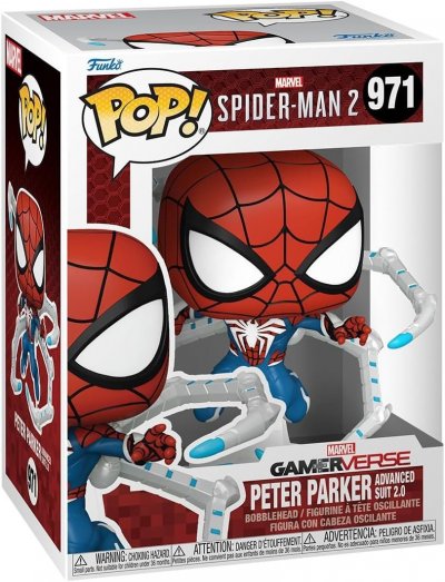 FUNKO Figurine  POP Marvel Spiderman 2 Peter Parker Advanced Suit 2.0