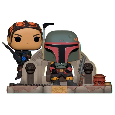 FUNKO Figurine  Pop Moment Mandalorian Boba Fett et Fennec Shand 