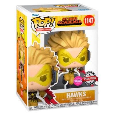 FUNKO Figurine  Pop - My Hero Academia N&deg;1147 - Hawks - Flocked (58798)
