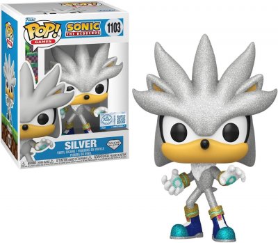 FUNKO Figurine  Pop! N&deg;1103 - Sonic - Silver (diamond)