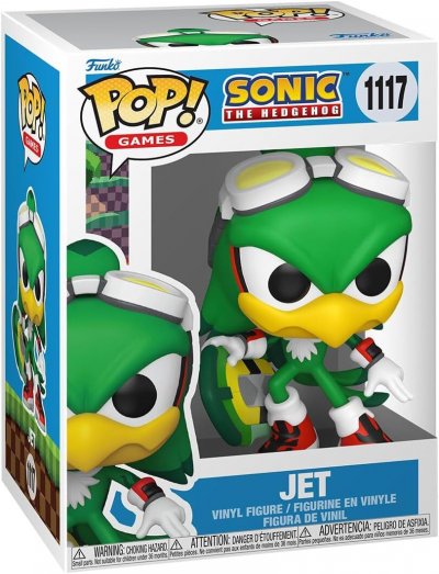FUNKO Figurine  Pop! N&deg;1117 - Sonic - Jet The Hawk Avec Planche 