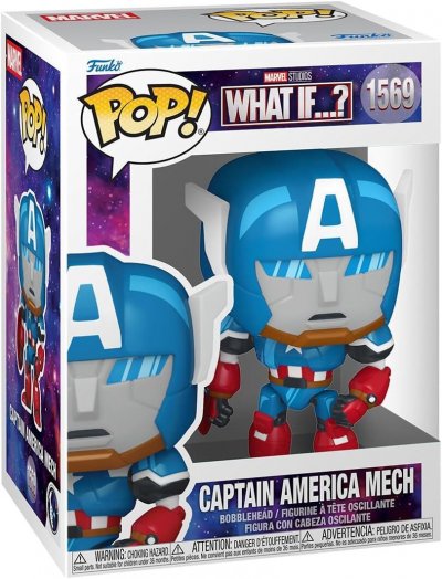 FUNKO Figurine  Pop! N&deg;1569 Marvel What If S5 Captain America Mech
