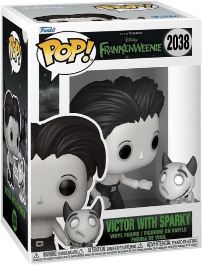 FUNKO Figurine  Pop! N&deg;2038 - Frankenweenie - Victor Avec Sparky