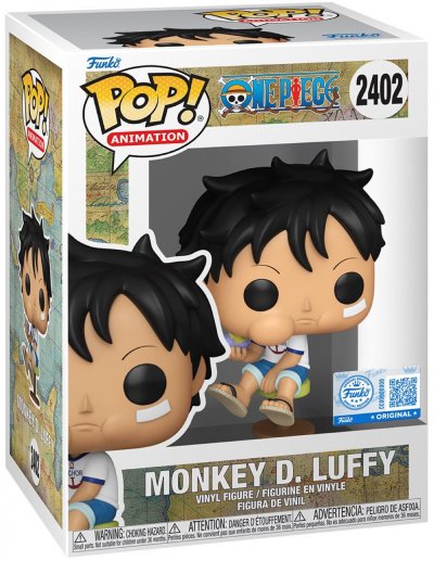 FUNKO Figurine  Pop! N&deg;2402 One Piece Luffy Enfant Mangeant Un Fruit Du D&eacute;mon