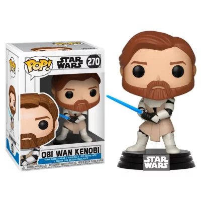 FUNKO Figurine  Pop! N&deg;270 - Star Wars Clone Wars - Obi Wan Kenobi 