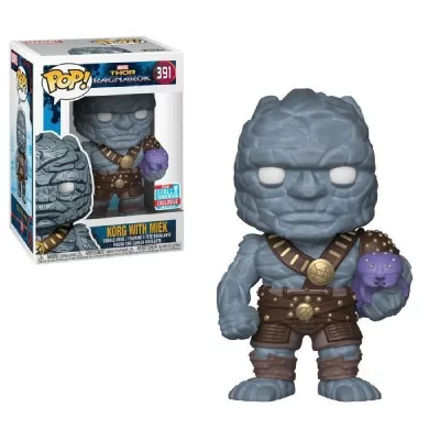 FUNKO Figurine  Pop! N&deg;391 - Thor Ragnarok - Korg avec Miek 
