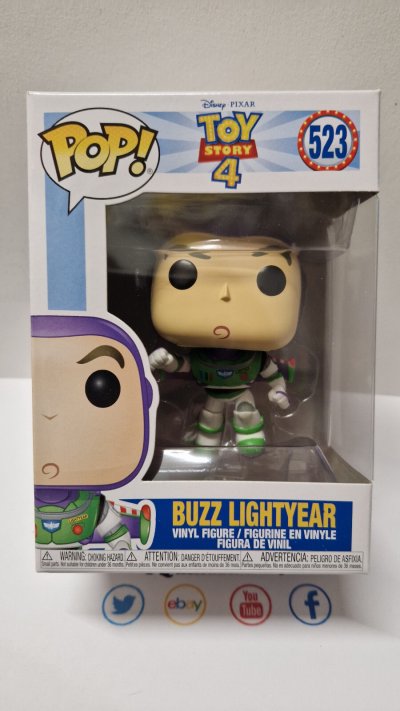 FUNKO Figurine  Pop! N&deg;523 - Toy Story 4 - Buzz l'&eacute;clair