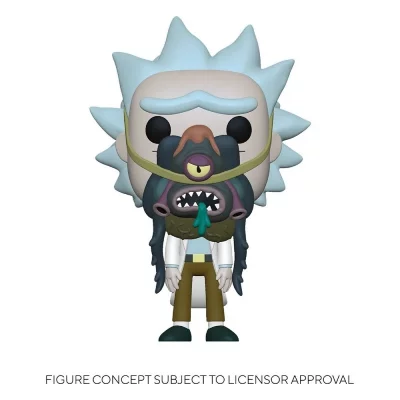 FUNKO Figurine  Pop! - N&deg;956 - Rick Et Morty - Rick W/ Glorzo