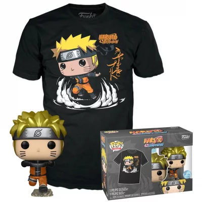 FUNKO Figurine  Pop - Naruto - Naruto Uzumaki (M&eacute;tallique) - T-Shirt