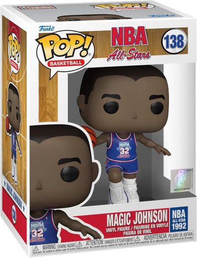 FUNKO Figurine  Pop NBA Legends Magic Johnson Blue All Star Uni 1991 