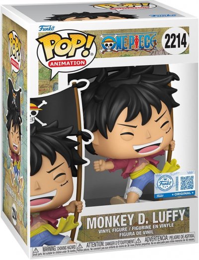 FUNKO FOB Figurine Funko Pop!   One Piece  Luffy Avec Drapeau
