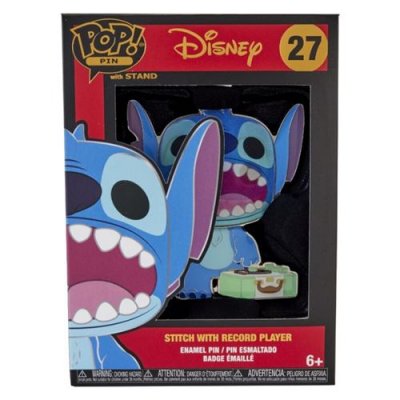 FUNKO Figurine  Pop! Pins - Lilo & Stitch - Stitch Avec Lecteur Vinyle 
