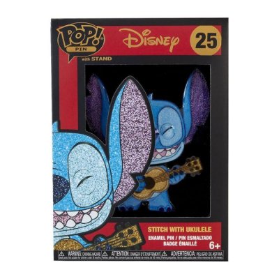 FUNKO Figurine  Pop! Pins - Lilo & Stitch - Stitch Avec Ukul&eacute;l&eacute; 