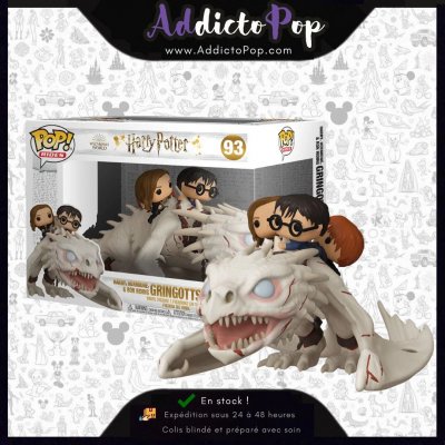 FUNKO Figurine  Pop! Ride N&deg;93 - Dragon avec Harry Ron et Hermione 