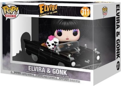 FUNKO Figurine  Pop! Rides Dlx - Elvira - Elvira W/macabre Mobile
