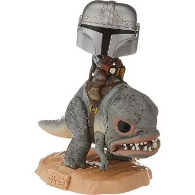 FUNKO Figurine  Pop Rides Star Wars The Mandalorian on Blurrg 
