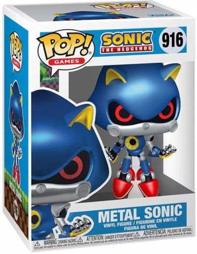 FUNKO Figurine  Pop - Sonic Le H&eacute;risson N&deg;916 - Metal Sonic (70583)