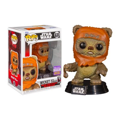 FUNKO Figurine  Pop - Star Wars 6 : Le Retour Du Jedi N&deg;631 - Wicket Avec Lance-Pierre (71777)