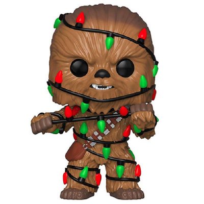 FUNKO Figurine  Pop Star Wars Holiday Chewbacca avec lumi&egrave;res 15 cm 