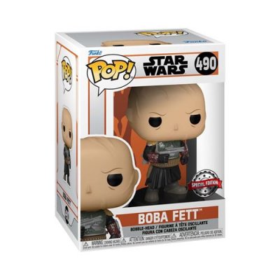 FUNKO Figurine  pop star wars mandalorian boba fett with chase