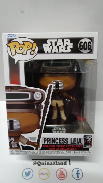 FUNKO Figurine  Pop Star Wars Return of the Jedi 40th Princess Leia