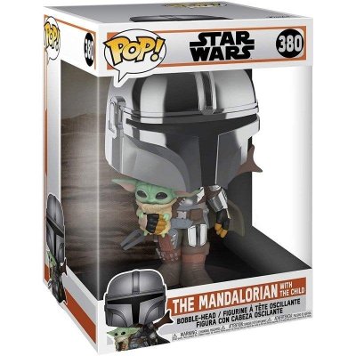 FUNKO Figurine  Pop Star Wars The Mandalorian With The Child 25 cm 