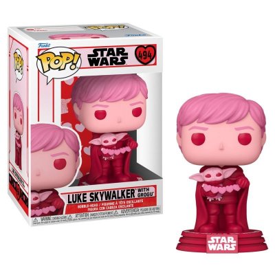 FUNKO Figurine  Pop Star Wars Valentines Luke Skywalker with Grogu 