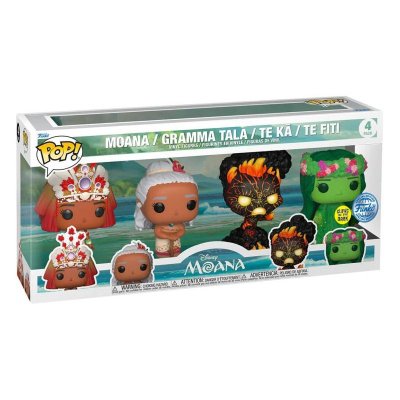 FUNKO Figurine  Pop - Vaiana [Disney] - Vaiana / Grand-M&egrave;re Tala / Te Ka / Te Fiti - 4 Pack (69143)