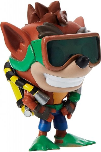 CRASH BENDICOOT Figurine Funko Pop Vinyl Games Scuba Crash