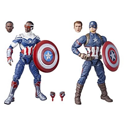 MARVEL THE AVENGERS Figurine Hasbro MARVEL LEGENDS CAPTAIN AMERICA 2 PACK AF- - Figurine