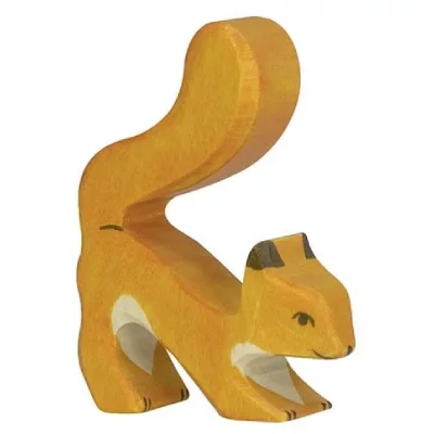 HOLZTIGER Figurine Holtztiger Ecureuil - Orange