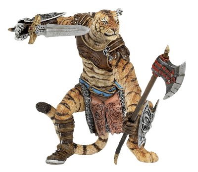 PAPO Figurine Homme tigre Multicolore 