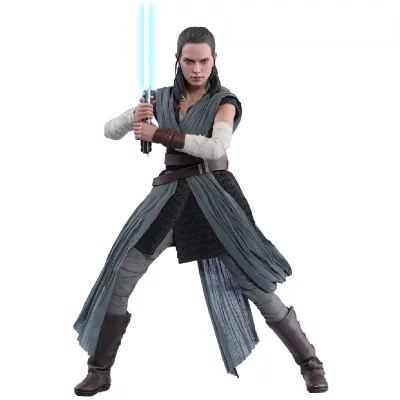 HEO Figurine Hot Toys - Star Wars Episode VIII - Rey Entrainement Jedi
