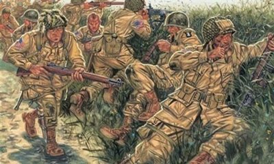 ITALERI Figurine  Parachutistes US-1/72 - Figurines historiques